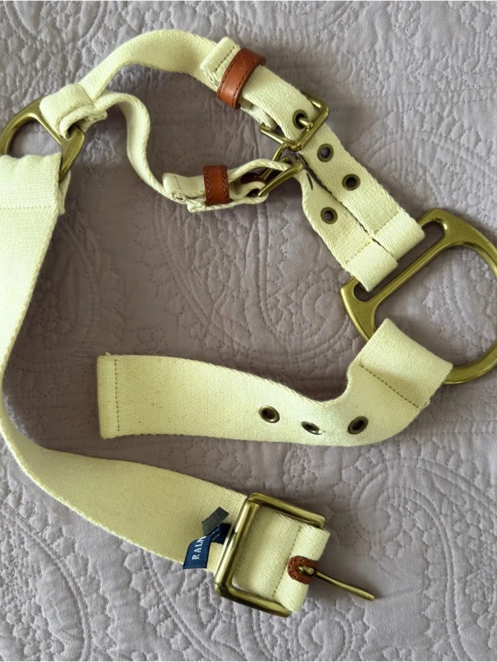 90’ Vintage Ralph Lauren/ Blue Label Canvas Belt